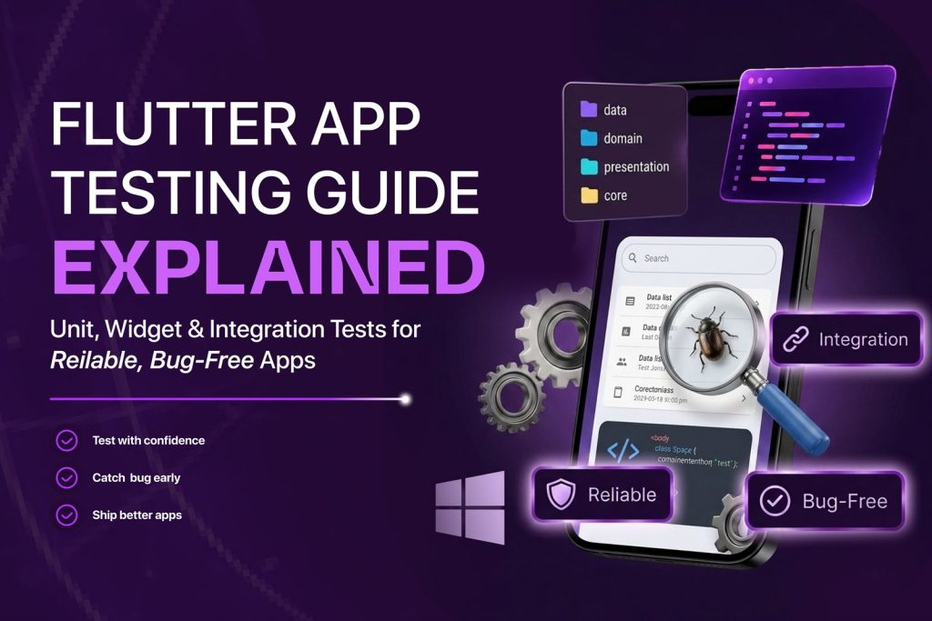 Flutter app testing: unit, widget and integration tests for reliable Flutter apps