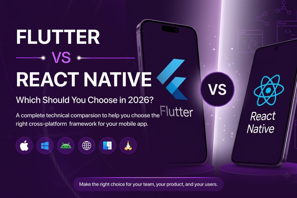 Flutter vs React Native: comparing cross-platform frameworks to choose the right one for your app